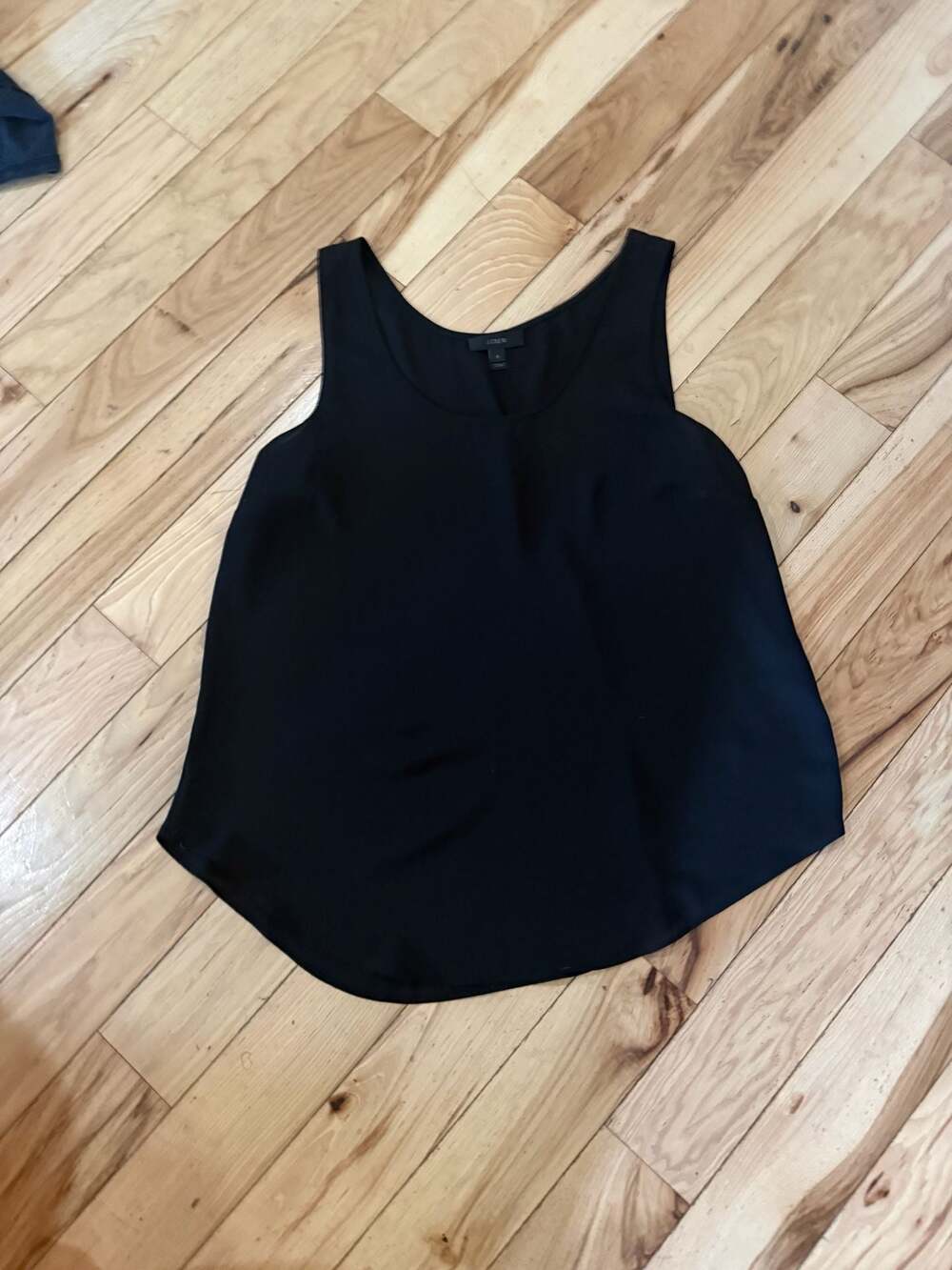 J.Crew Black Scoop Neck Tank Top Size S